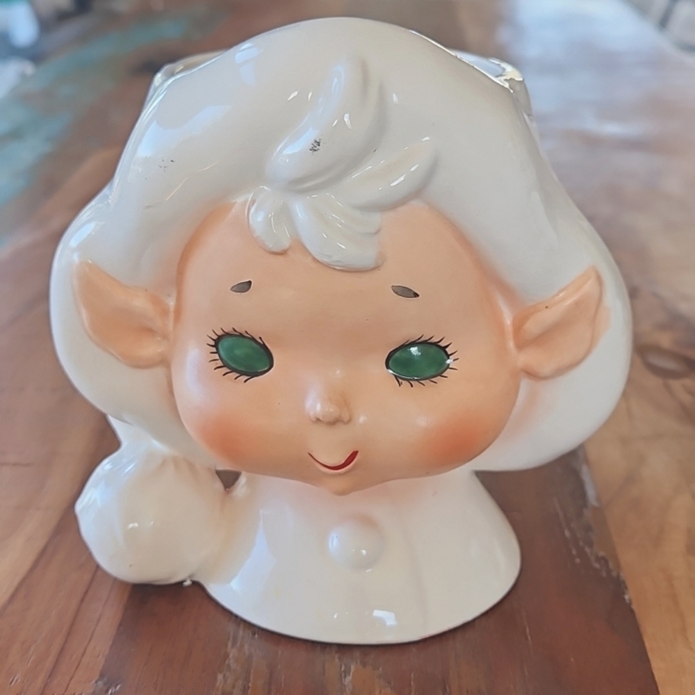 Rare Vtg Lefton Head Vase - Numbered Lmtd Ed
